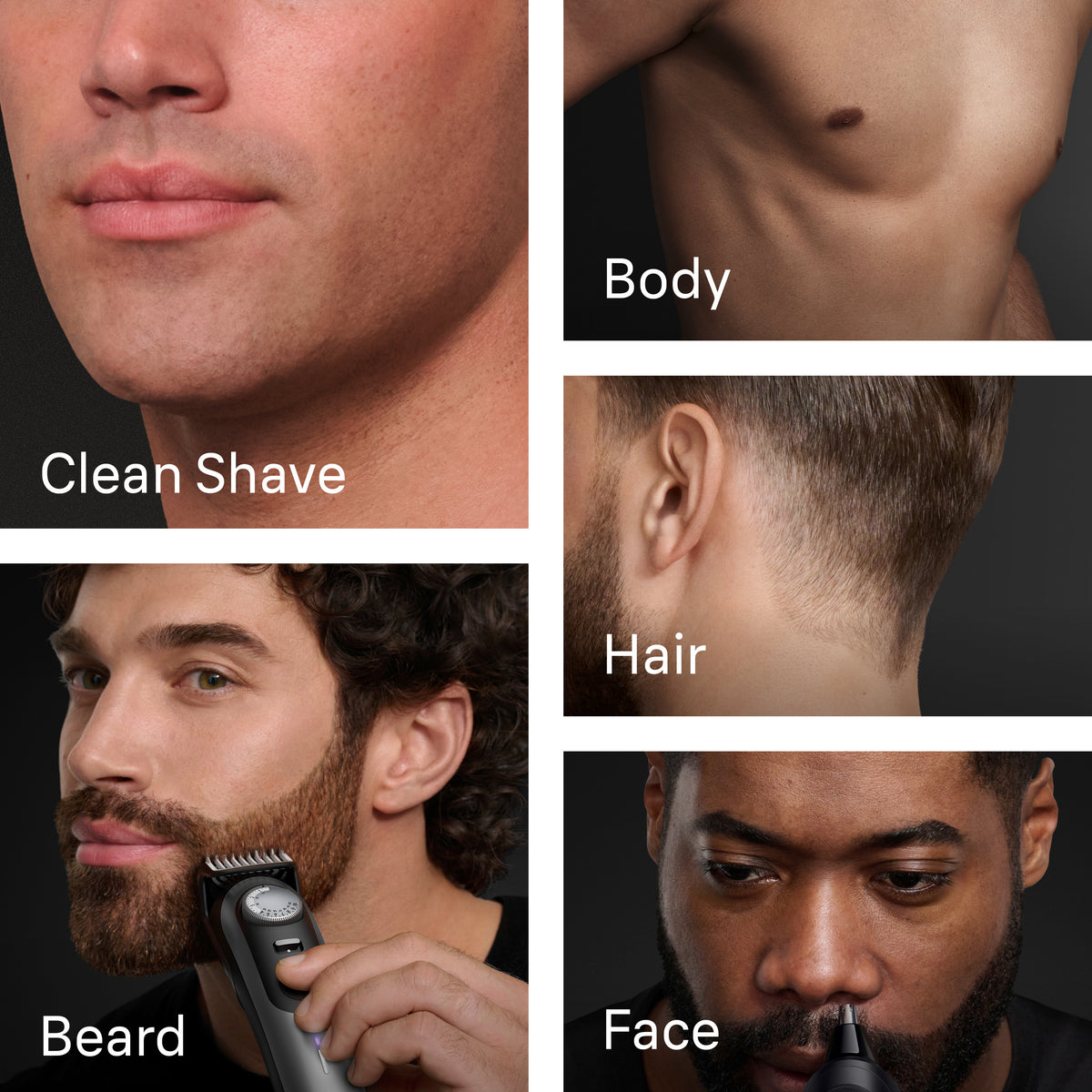 Series 9 AIO9550 Face and Body Trimmer for Precise Lines