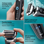 Series 7 7085cc Black Electric Shaver with Stubble Trimmer
