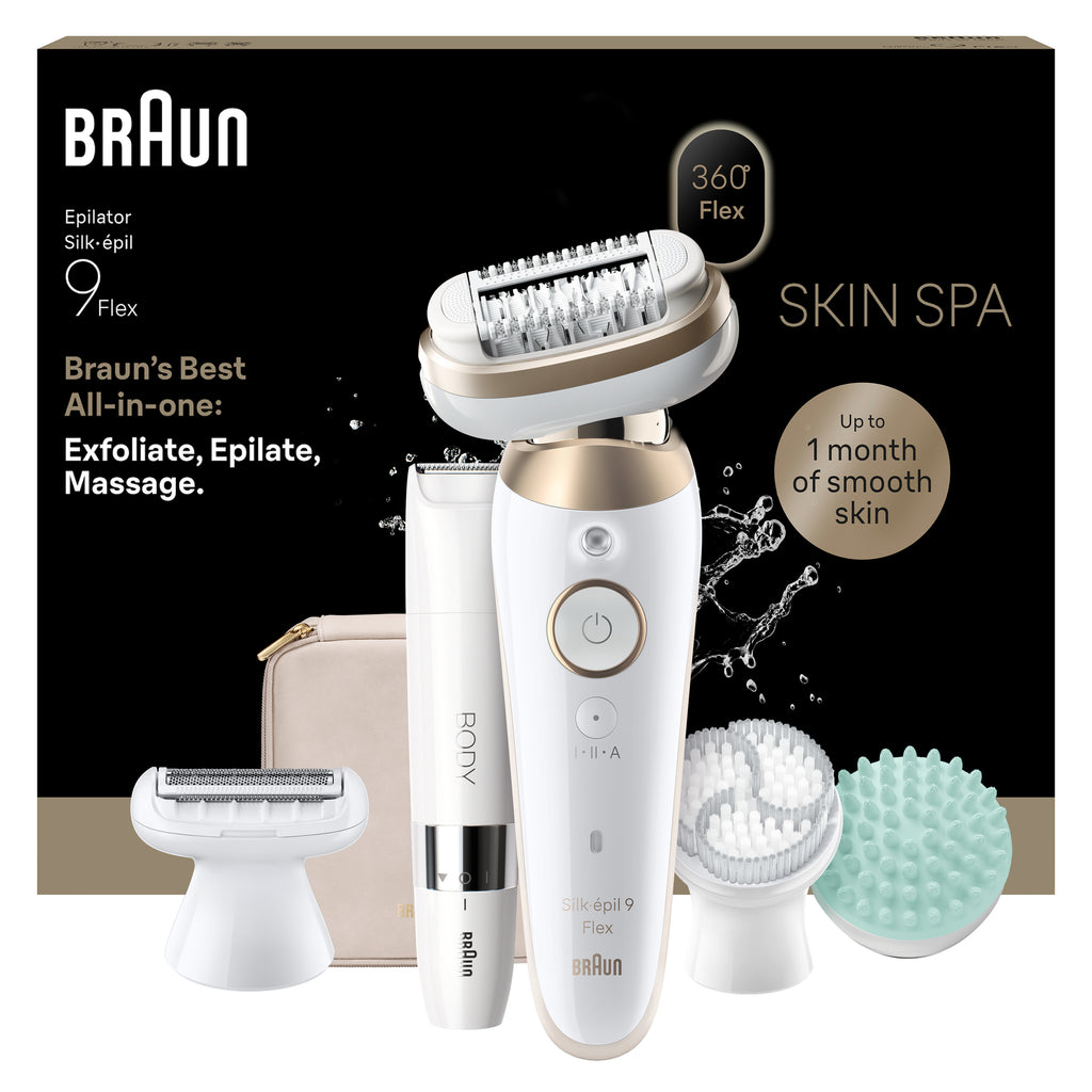Silk-épil 9 Flex SkinSpa 9-481 3D Epilator Wet & Dry