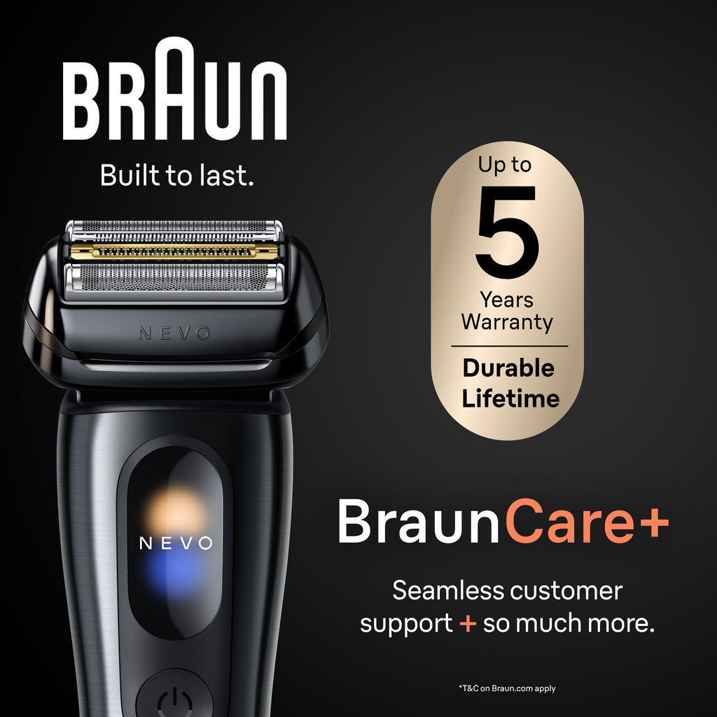 Braun NEVO 11000c Premium Men's Electric Shaver in Silver